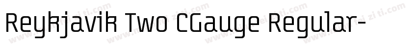 Reykjavik Two CGauge Regular字体转换
